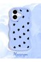 iPhone 17 Compatible Shockproof Simple Blue Silicone Phone Case Heart Pattern - 2