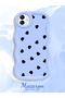 Samsung Galaxy A04 Compatible Shockproof Simple Blue Silicone Phone Case Heart Pattern - 2
