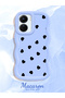 Vivo Y16 Compatible Shockproof Simple Blue Silicone Phone Case Heart Pattern - 2