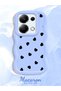 Poco M6 Pro 4g Compatible Shockproof Simple Blue Silicone Phone Case Heart Pattern - 2
