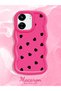 Redmi 13C Compatible Shockproof Simple Red Silicone Phone Case Heart Pattern - 2