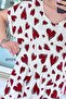 V-Neck Gipeli Viscose Dress 6Y024 - 3