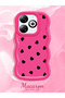 Infinix Smart 8 Pro Compatible Shockproof Simple Red Silicone Phone Case Heart Pattern - 2