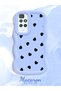 Redmi 10 Compatible Shockproof Simple Blue Silicone Phone Case Heart Pattern - 2