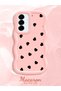 Samsung Galaxy A56 Compatible Shockproof Simple Pink Silicone Phone Case Heart Pattern - 2