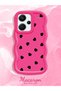 Redmi Note 13 Pro Plus 5g Compatible Shockproof Simple Red Silicone Phone Case Heart Pattern - 2