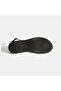 Women's Black Large Gold Buckle Leather Flip-Flop Sandals - 4