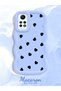 Redmi Note 12 Pro 4g Compatible Shockproof Simple Blue Silicone Phone Case Heart Pattern - 2