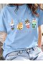 -Women's Oversize Basic Bubble Tea Friends Print T-Shirt – 100% Cotton