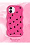 Samsung Galaxy A06 Compatible Shockproof Simple Red Silicone Phone Case Heart Pattern - 2