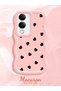 Vivo Y29S Compatible Shockproof Simple Pink Silicone Phone Case Heart Pattern - 2