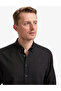 Black Linen Blend Regular Fit Long Sleeve Shirt 50320941-Vr046 - 2
