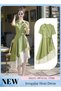 Women's Shirt Dress with Buttons, Simple Solid Half Sleeve Midi Dress, Women's Dresses Irregular Hem