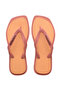 Women's Top Square Fusion Peach Color Flip Flops