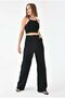 High Waist Velcro Closure Palazzo Trousers
