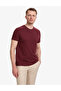 Burgundy Slim Fit 100% Cotton Crew Neck Basic T-Shirt 50325307-Vr014