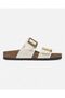 Sydney cushion buckle graceful women's white slipper 1029492