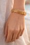 Women's Men's Natural Stone Citrine Women's Men's Natural Stone Bijouterie Bracelet - Medium Size 12 mm - 3