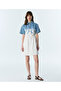 Flower Appliqued Fabric Mix Dress - 2