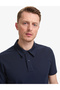 Navy Blue Regular Fit Buttoned Polo Collar T-Shirt 50321157-Vr033 - 3