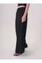 Aller Detailed Black Linen Trousers - 2