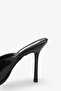 Juliana Women's Heeled Slippers - Black Patent Leather - 5