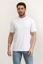 Crew Neck Short Sleeve Small Patched Cotton of Modal Men's White T-Shirt M6Gi21K3053-G011