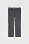 Men's Anthracite Slim Fit Slim Fit Swallow Neck Check Flap Pocket Stretchy Suit - 2