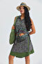 Double Layered Tie-Wrap Ethnic Skirt - 5