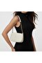 Baguette Shoulder and Hand Bag with Gold Chain Detail - 2