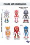 Sonic the Hedgehog 3 Action Figures Set 6Pcs Toy Playset Collectible Movie Character Models for Kids - 5