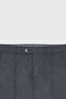 Men's Anthracite Slim Fit Slim Fit Swallow Neck Check Flap Pocket Stretchy Suit - 4