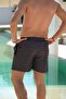 Quick-Drying Patterned Men's Swim Shorts with Pockets-26110 - 3