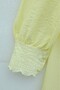 Scalloped Lined Crinkle Dress - Yellow - 5