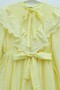 Scalloped Lined Crinkle Dress - Yellow - 3