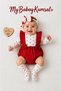 Baby Girl Heart Romper (Bandana Socks) with Accessories 2068