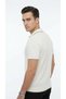 Men's Pique Textured Knitwear Polo Collar T-Shirt Slim Fit Stripe Detailed Summer Model - 2
