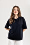 Women's Oysho Oversize Crew Neck T-Shirt - 4