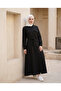 Buttoned Dress with Belt - 7