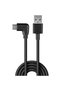 Cablu USB C 2 90° 1m negru - 4