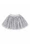 Girl's Gray Glittery Tulle Skirt – for Events and Performances Ages 5-13