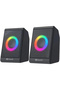 مكبر صوت صغير إبداعي X12-Light USB&AUX للأجهزة اللوحية والهواتف مع إضاءة RGB