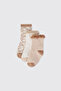 Baby Girl Cream 3-Piece Socks - 2