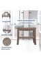HDPE Shower Bench with Storage Shelf - 330 LBS Bathroom Stool | ADA Compliant Non-Slip Surfac - 5
