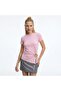Women's Asymmetrical Cut Skirt Hem Accessory Detailed Knitted Fit Tshirt - 2