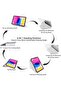 Case Compatible for iPad (A16) 11th/10th Generation (2025/2022) Shockproof Clear Cover with Pencil Holder & Adapter Storage, 6-in-1 Y-Shaped Trifold Stand, White - 4