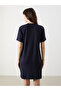 Women's Oversize Basic Dress Short Sleeve Comfortable Fit Casual Dress - 4