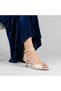 (Park Moda) Open Toe Buckle Detailed Heeled Women's Shoes Beige - 2