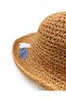 Floral Detailed Natural Straw Wide Brim Summer Hat - 3
