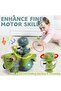 Wiggling Electric Dinosaur Toy | Kids Musical Crawling, Lights, Bump & Go Gear Toy - 3